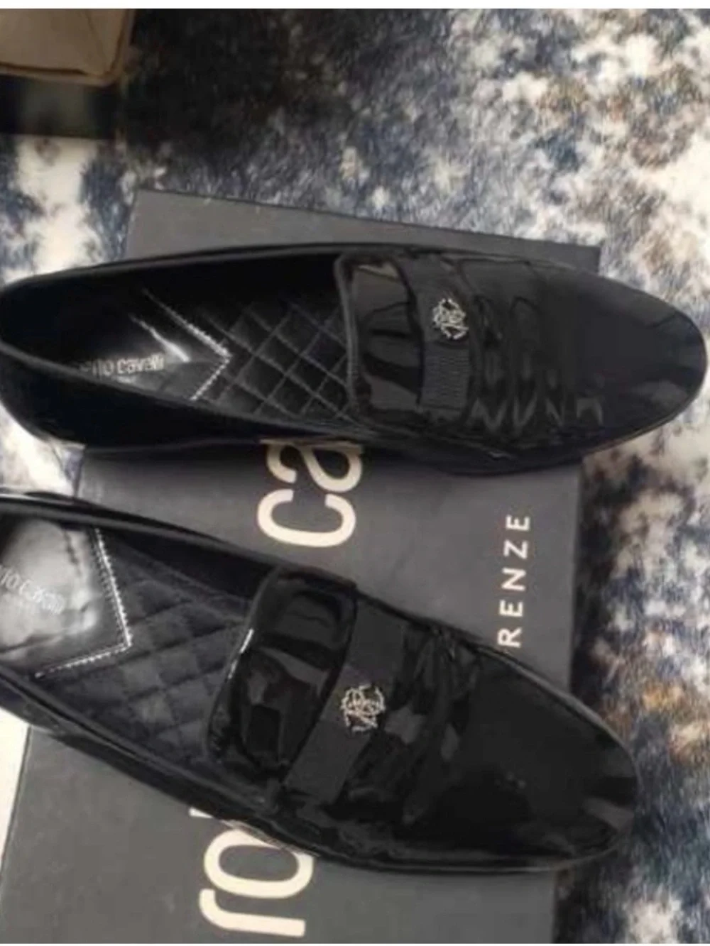 Roberto Cavalli Black Box with White Logo